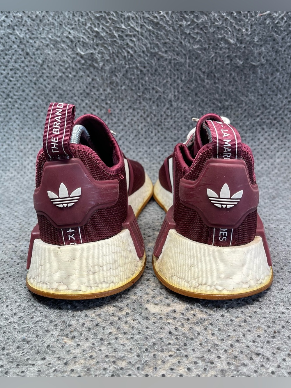Adidas NMD R1 Maroon Shoes Size 9 Men’s - Picture 8 of 11